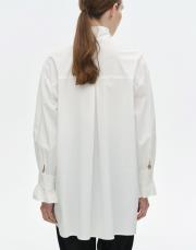 inci detaylı fularlı gömlek beyaz 4