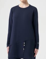 sezen örme tunik lacivert 2