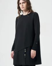 sezen örme tunik siyah 3