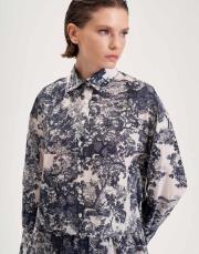 lady desenli vual etekli takım lacivert 2