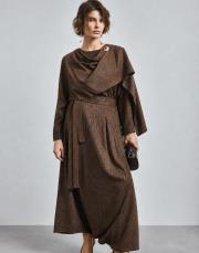 şal detaylı tunik kahve 3