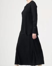rayon kelebek bluz siyah