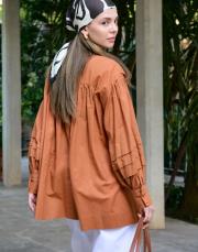 henry vual nervürlü gömlek kiremit 3