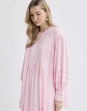 henry vual nervürlü gömlek pembe 2