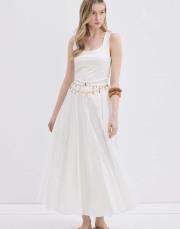 vual parçalı etek ekru