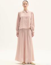 elvira keten etekli takım pembe