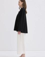 vanille pamuk bluz siyah 3