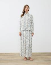 blanc desenli rayon viskon pileli mavi 3