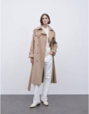 klasik koton trençkot camel 2