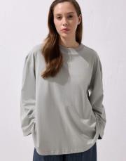 vanille pamuk bluz gri 3