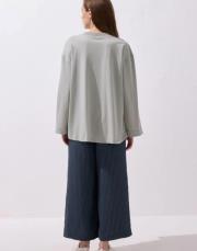 vanille pamuk bluz gri 4
