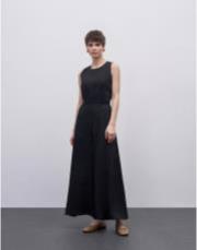 keten sırt detaylı tulum siyah 3