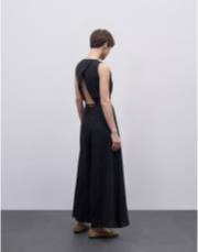 keten sırt detaylı tulum siyah 4