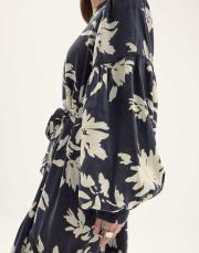 lonicera ipek elbise siyah 4