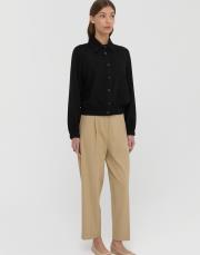 çıt çıt düğmeli bomber gömlek siyah