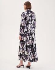 desenli yaz elbise siyah 4