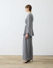 lora krep pantolonlu takım antrasit 3