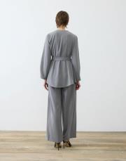 lora krep pantolonlu takım antrasit 4
