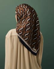 twill ipek eşarp aura kahve 4