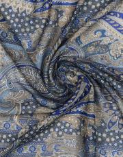 desenli pamuk eşarp blue navi koyu mavi 5