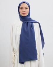 cotton line şal indigo mavi 4