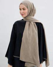 cotton line şal kahve 4